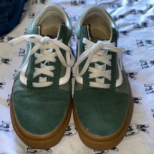 Green old skool vans